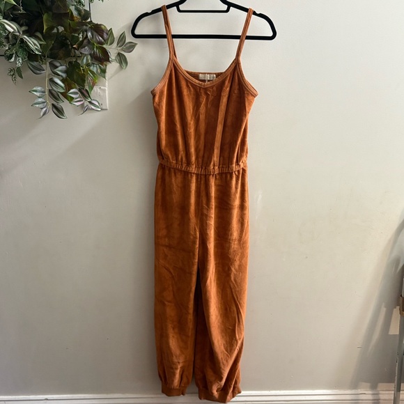 Suzie Kondi GIORGI Velour Jumpsuit CHAI color Size SMALL - Picture 1 of 4